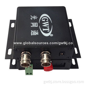 HD-SDI video+data optical transmission, single fiber FC 20km